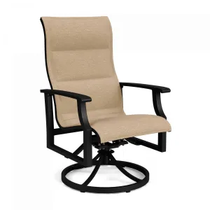 Newport Padded Sling Swivel Dining Chair