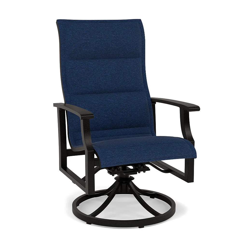 Newport Padded Sling Swivel Dining Chair