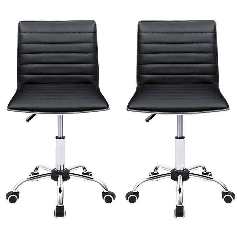 Office Chair Bar Stool Adjustable Chairs - Set of 2 - CR-B17