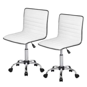 Office Chair Bar Stool Adjustable Chairs - Set of 2 - CR-B17