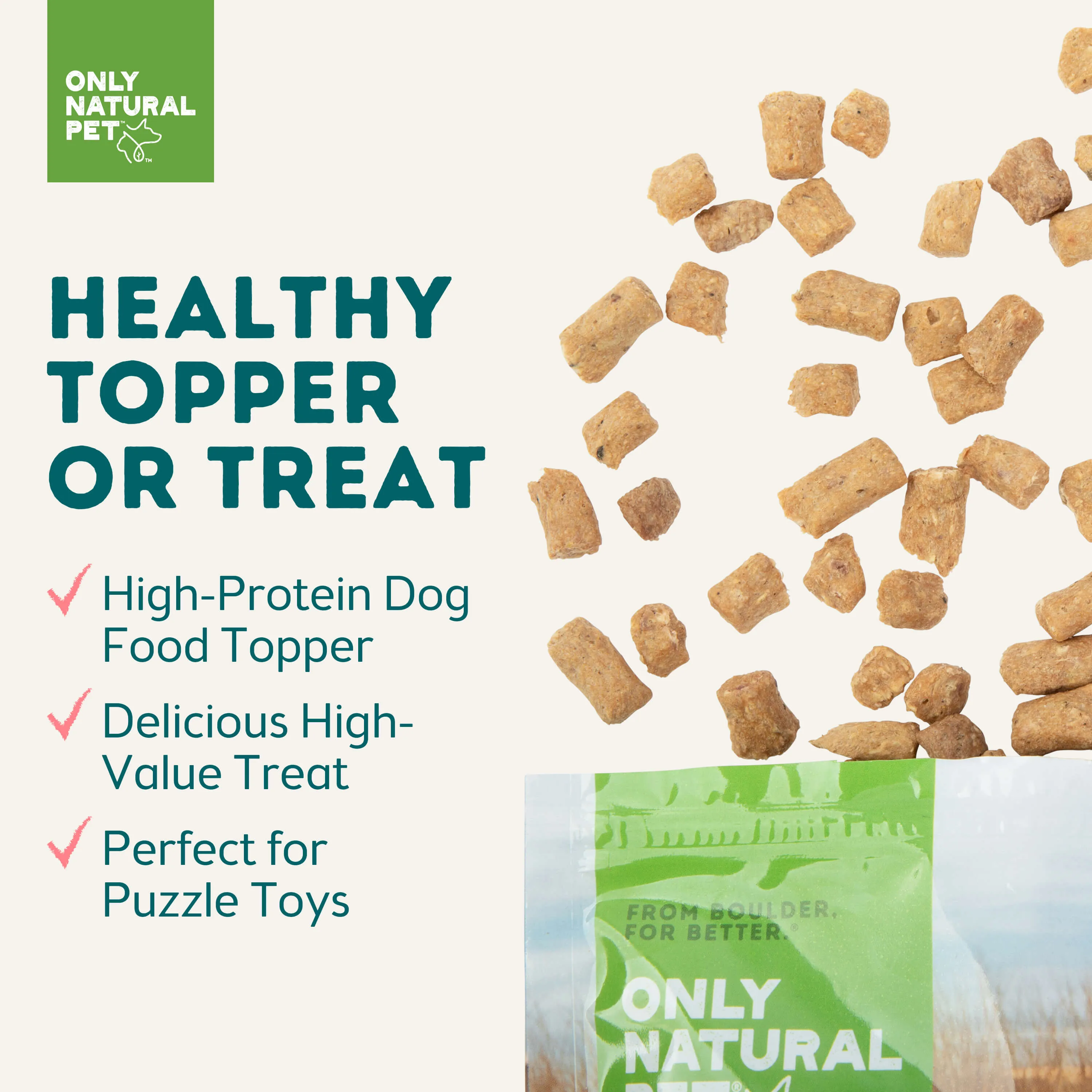 Only Natural Pet Raw Toppers Digestive Formula Dog Food Topper