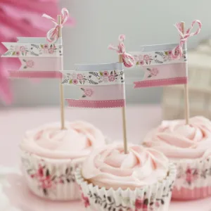 "Floral Fancy" Cupcake Picks