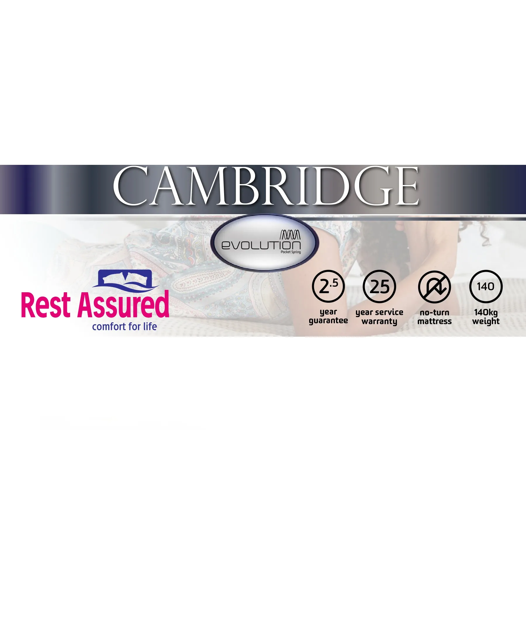 Rest Assured Cambridge Single Bed