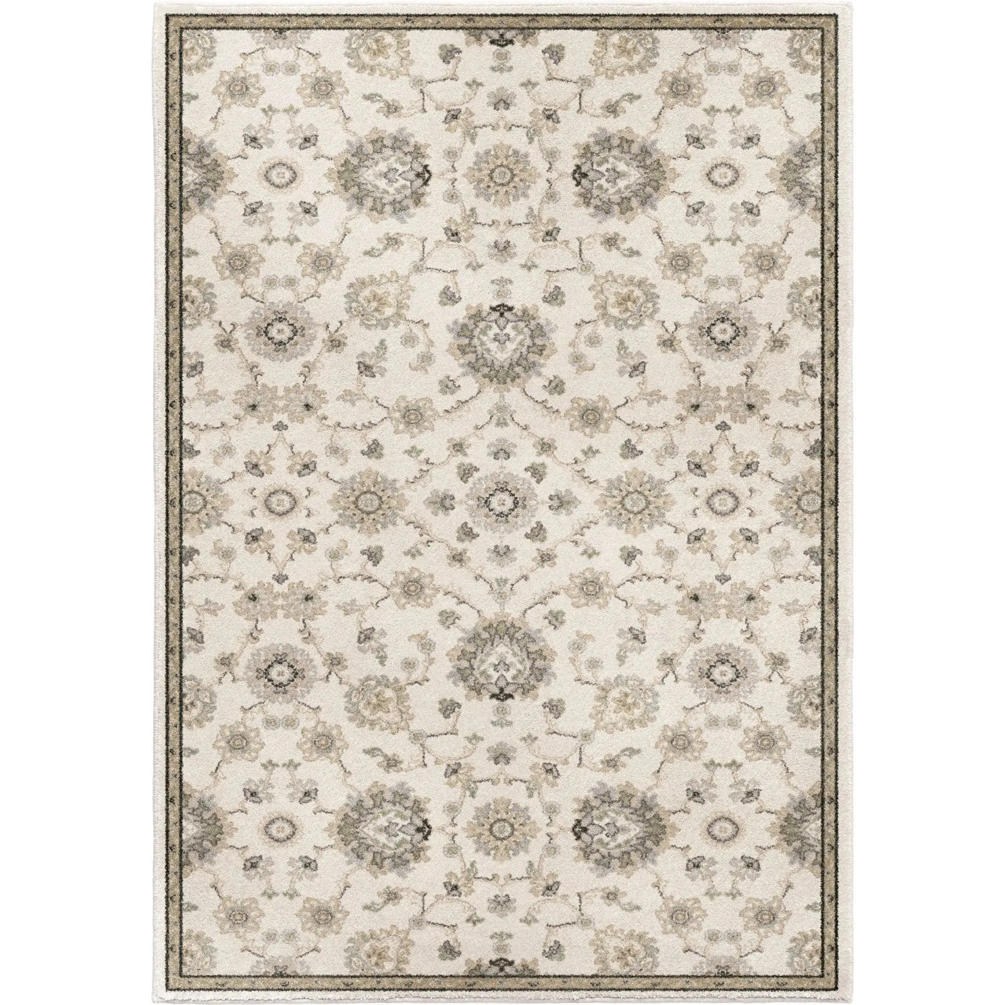 Riverstone 9013 Manor Sarouk Soft White Rug