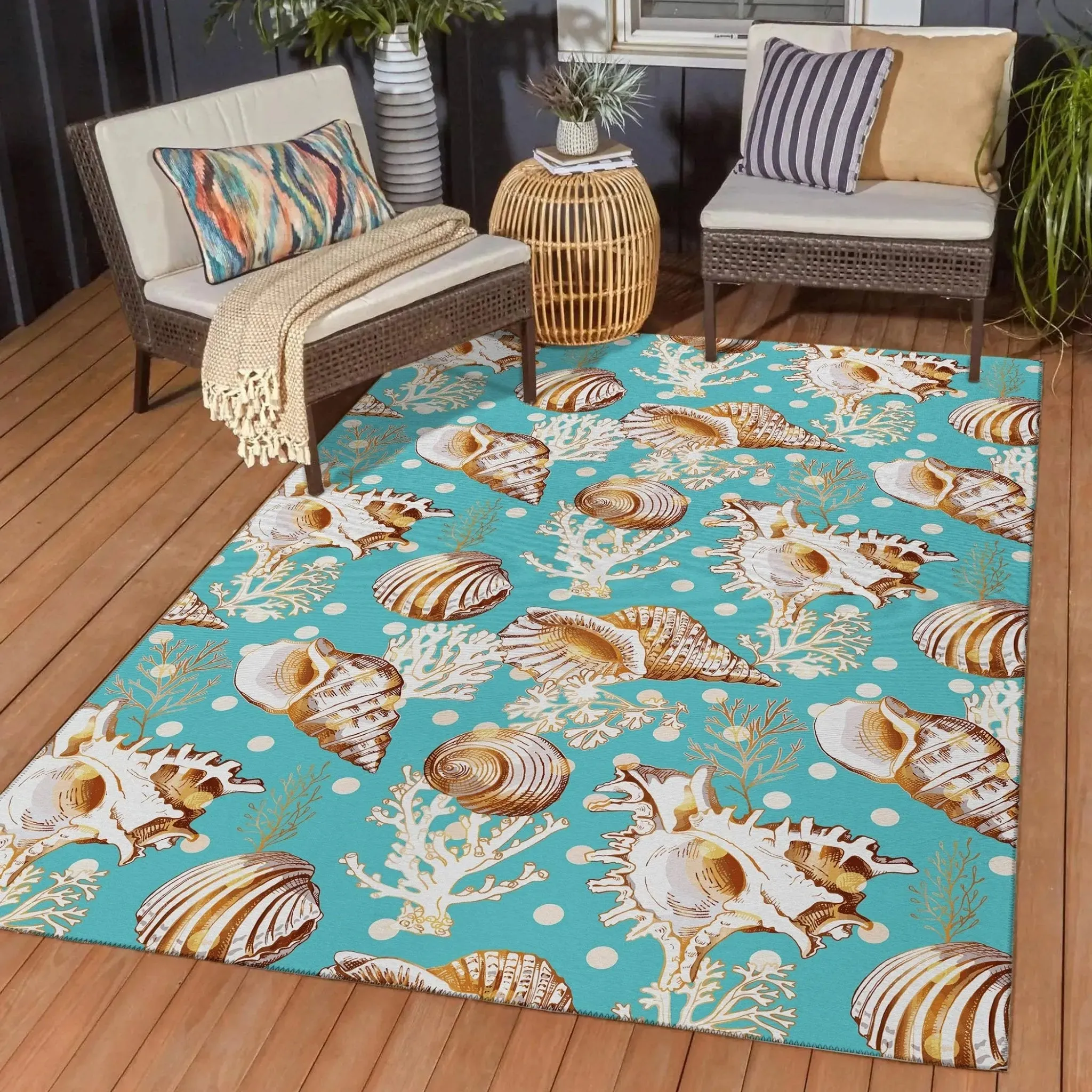 Seabreeze SZ6 Teal Rug