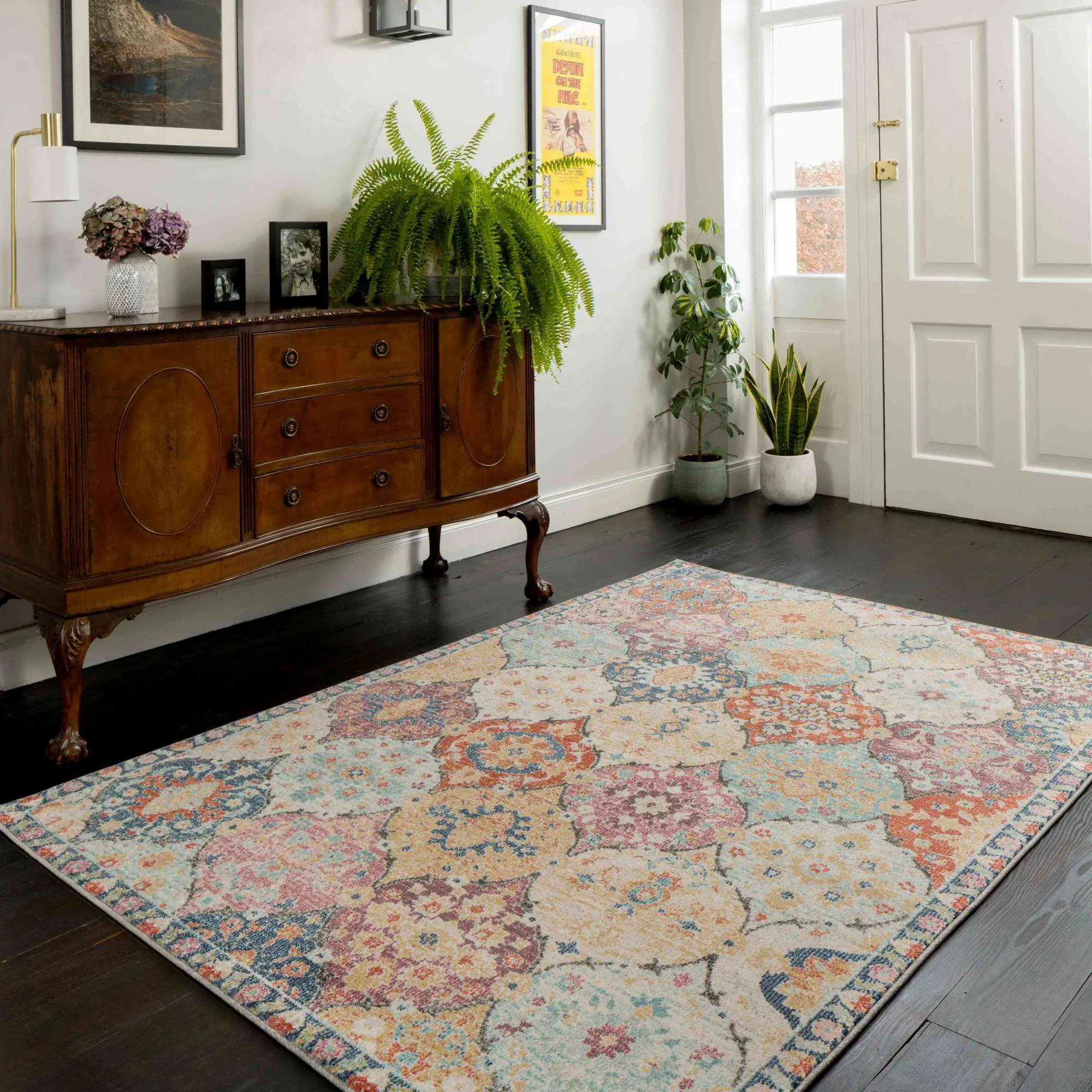 Soft Moroccan Colourful Hall Runner Rug