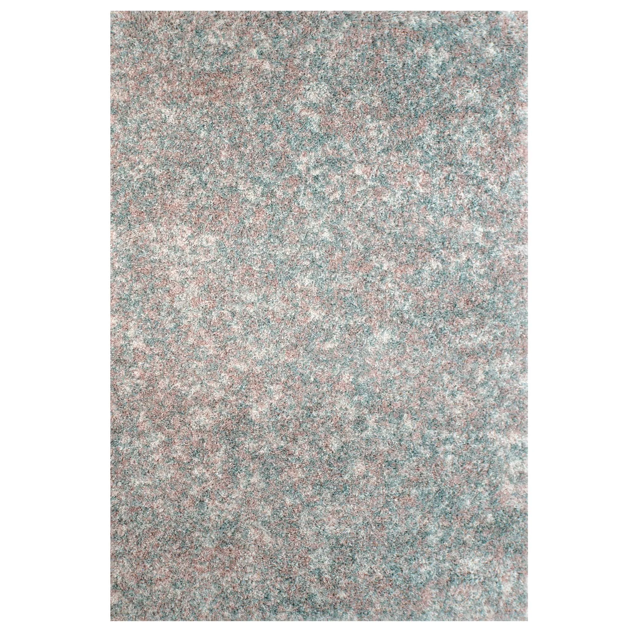 Soft Mottled Light Blue Shaggy Area Rug