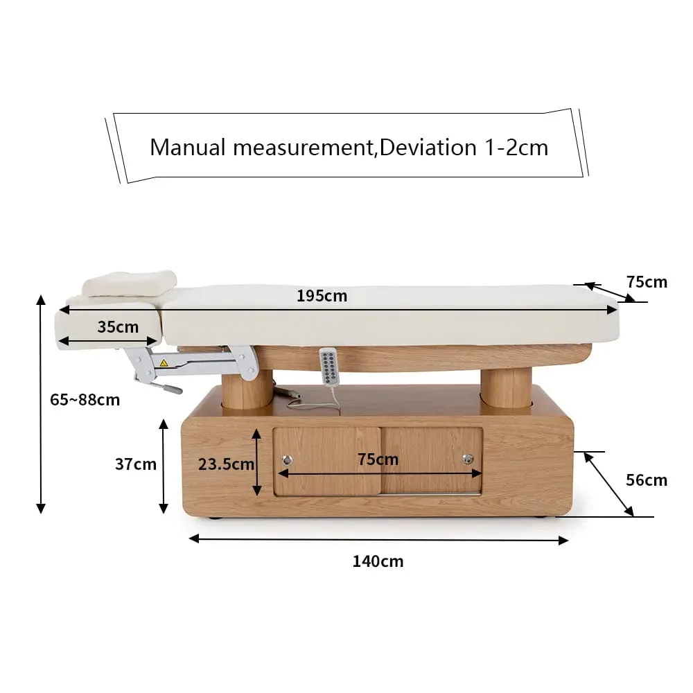 SPA beauty bed G051 white oak