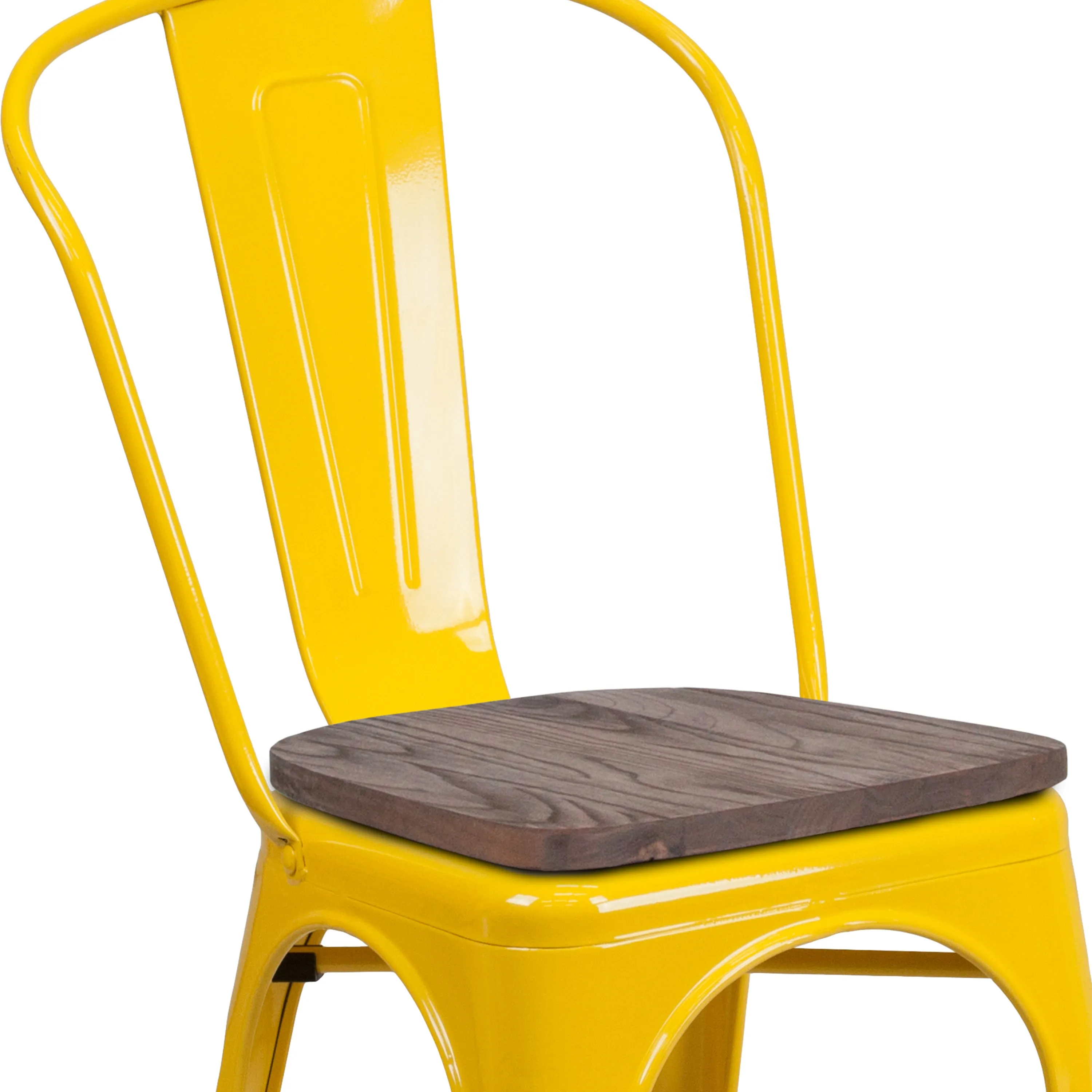 Stackable Metal Dining Chair for Indoor Spaces