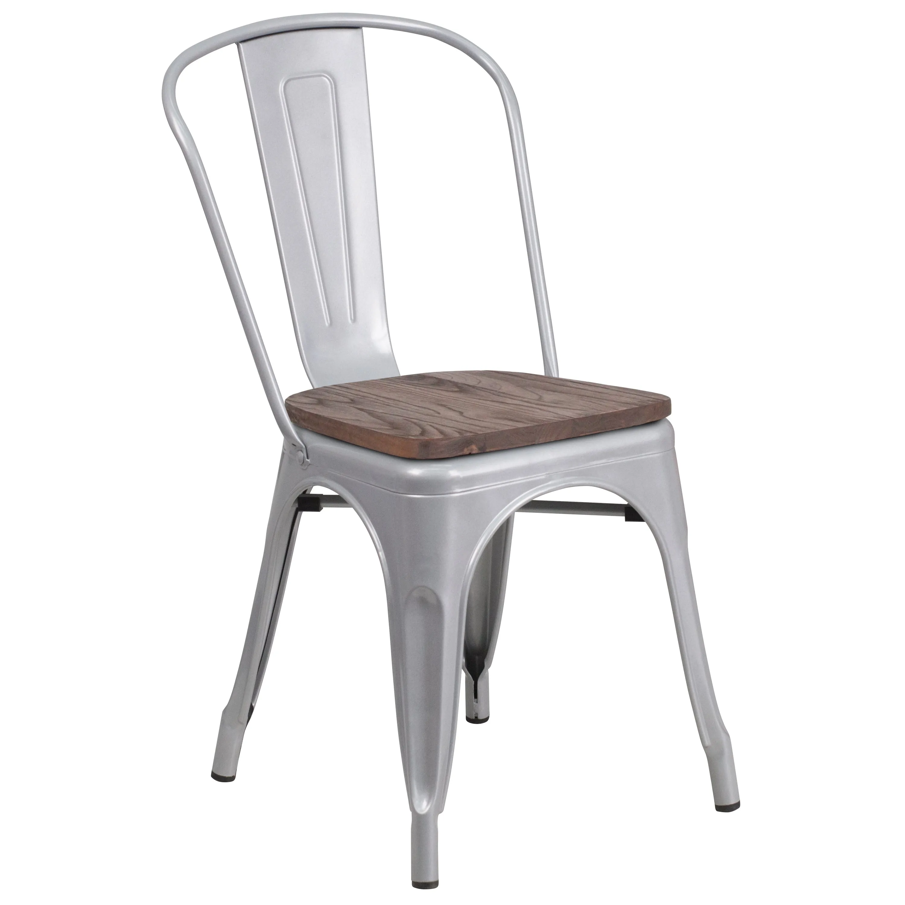 Stackable Metal Dining Chair for Indoor Spaces