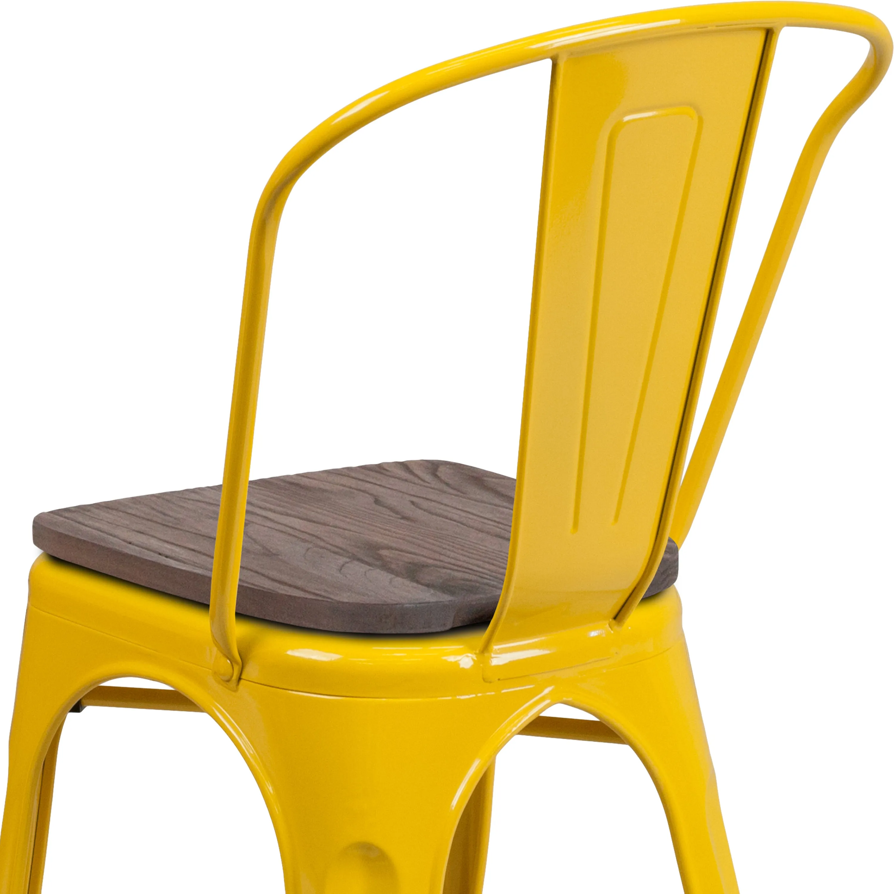 Stackable Metal Dining Chair for Indoor Spaces