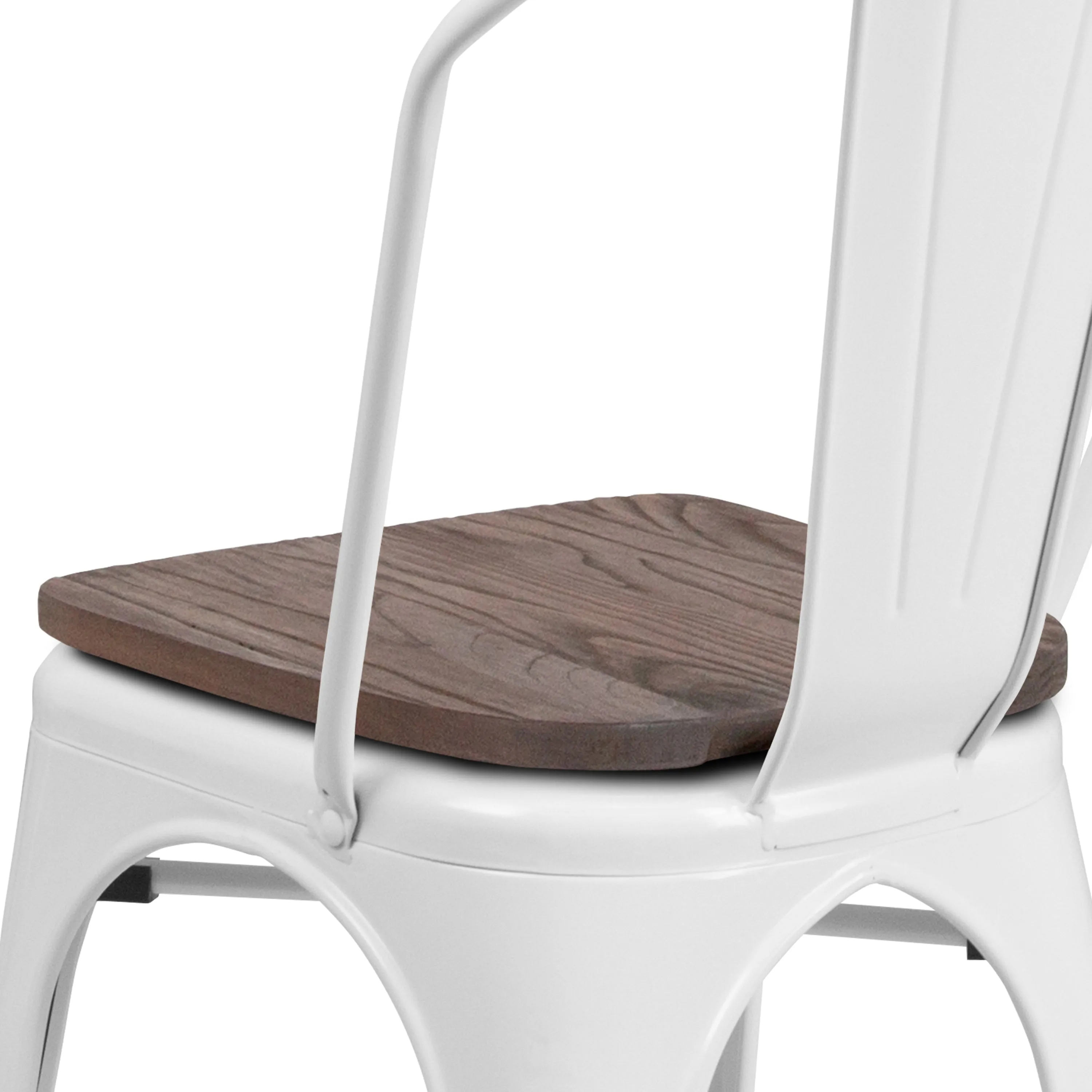 Stackable Metal Dining Chair for Indoor Spaces