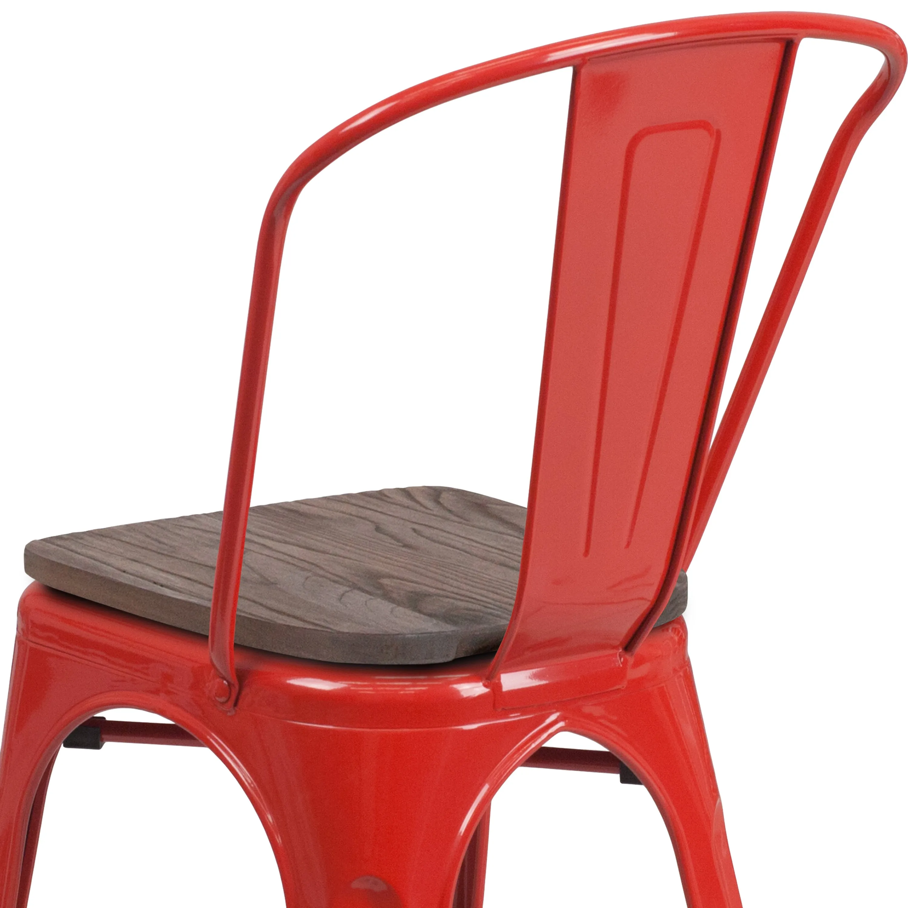 Stackable Metal Dining Chair for Indoor Spaces