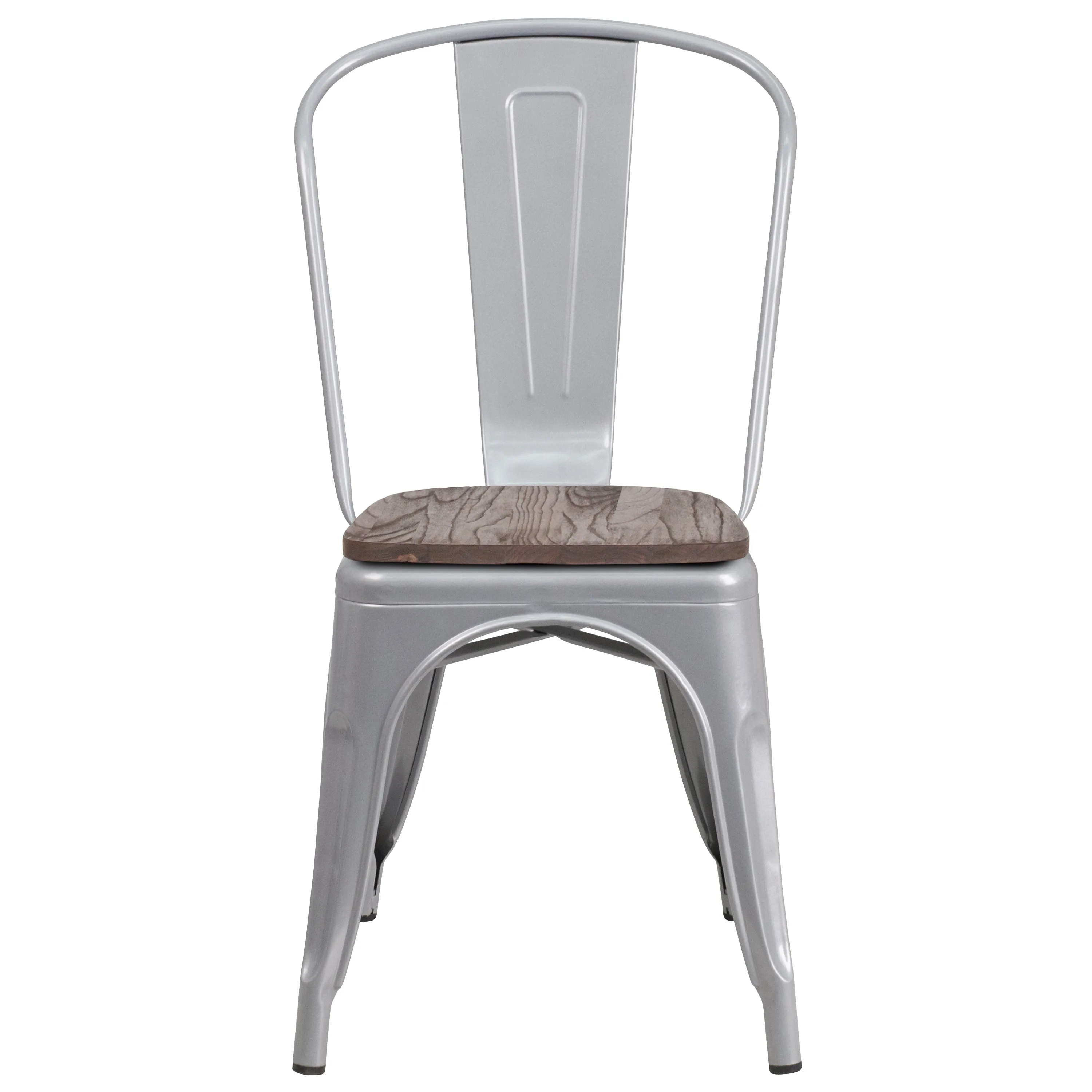 Stackable Metal Dining Chair for Indoor Spaces