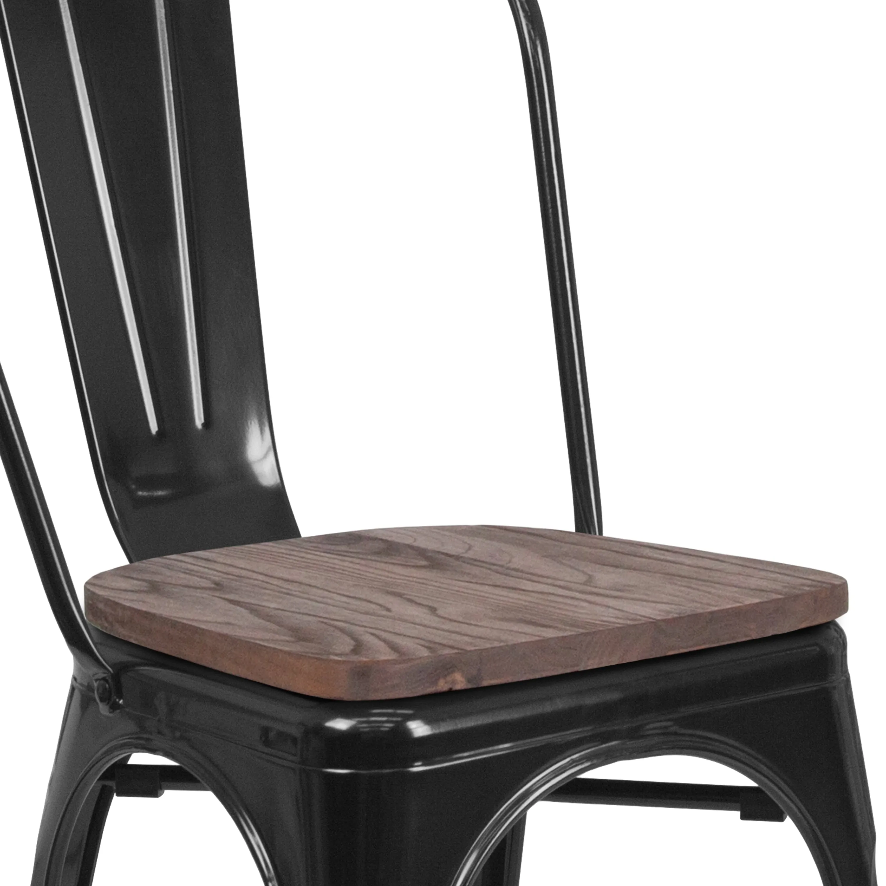 Stackable Metal Dining Chair for Indoor Spaces