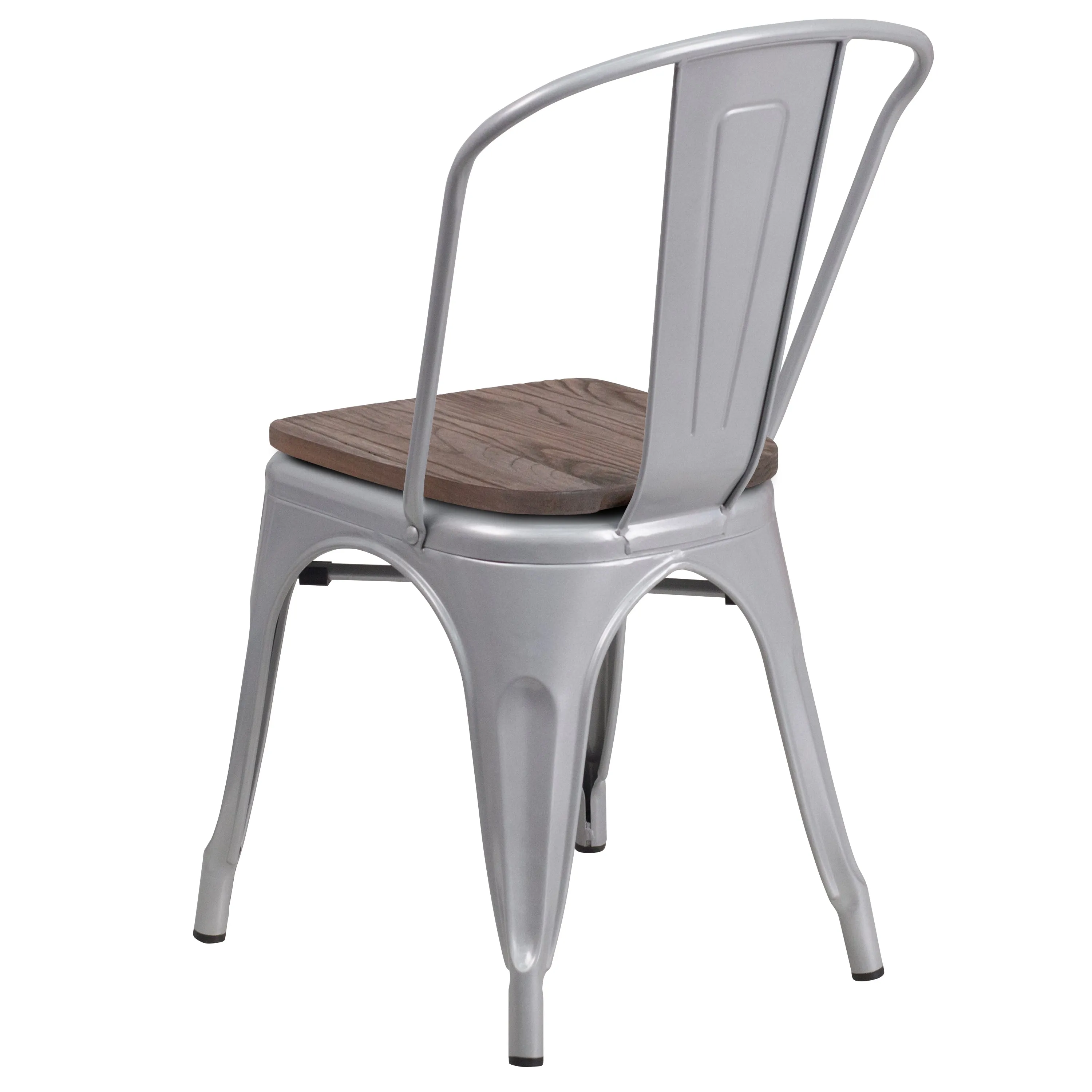 Stackable Metal Dining Chair for Indoor Spaces