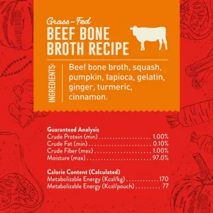 Stella & Chewy's Bountiful Bone Broth Beef for Dogs 16 oz