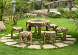 Stone Table and Chair Vietnam Set