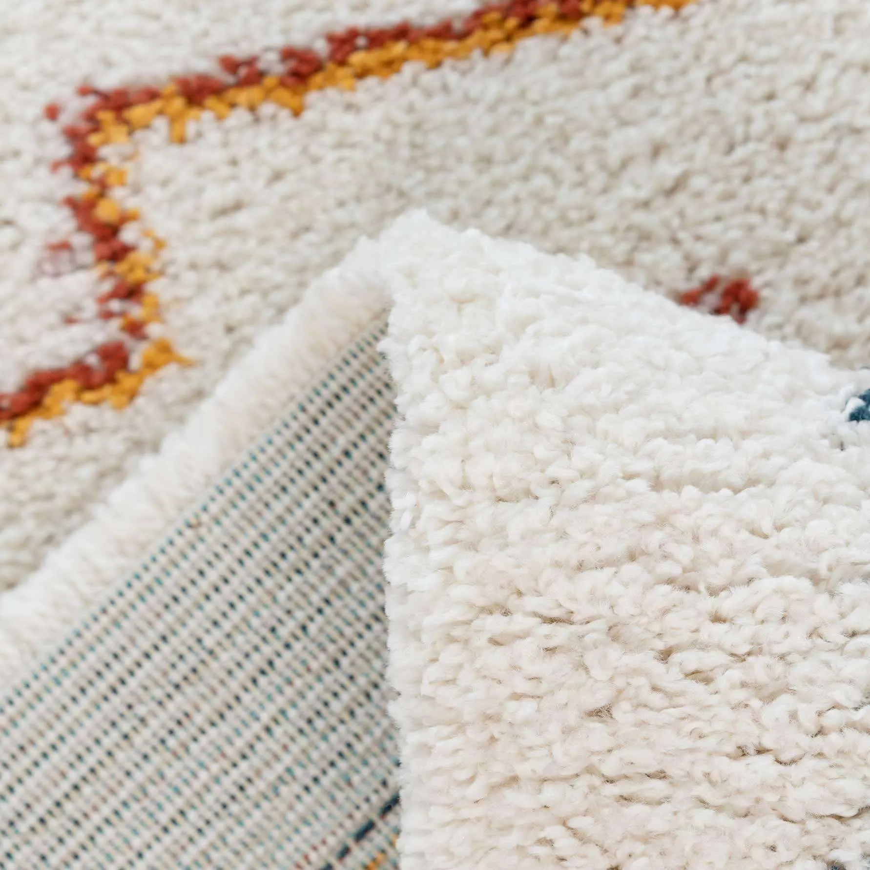 Super Soft Aztec Berber Shaggy Runner Rug