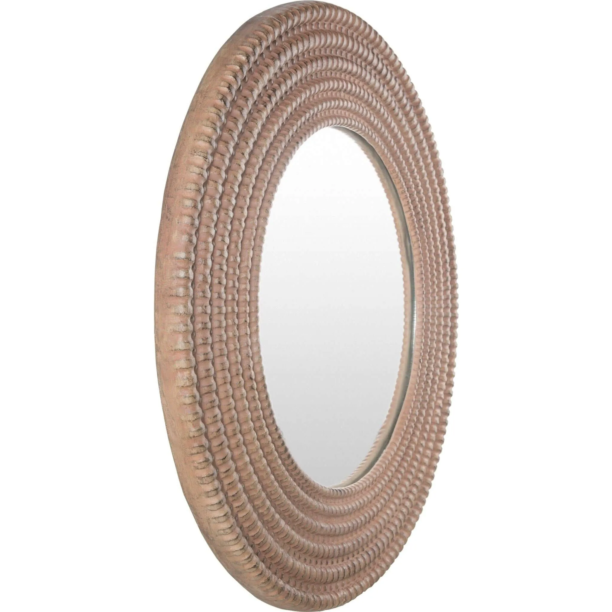 Surya Aishwarya 28" Round Resin Wall Mirror