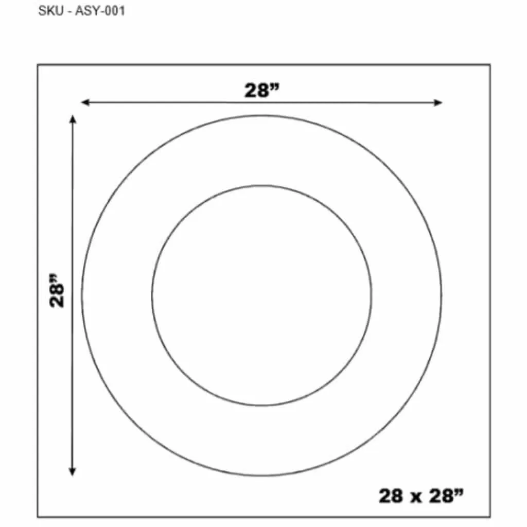 Surya Aishwarya 28" Round Resin Wall Mirror