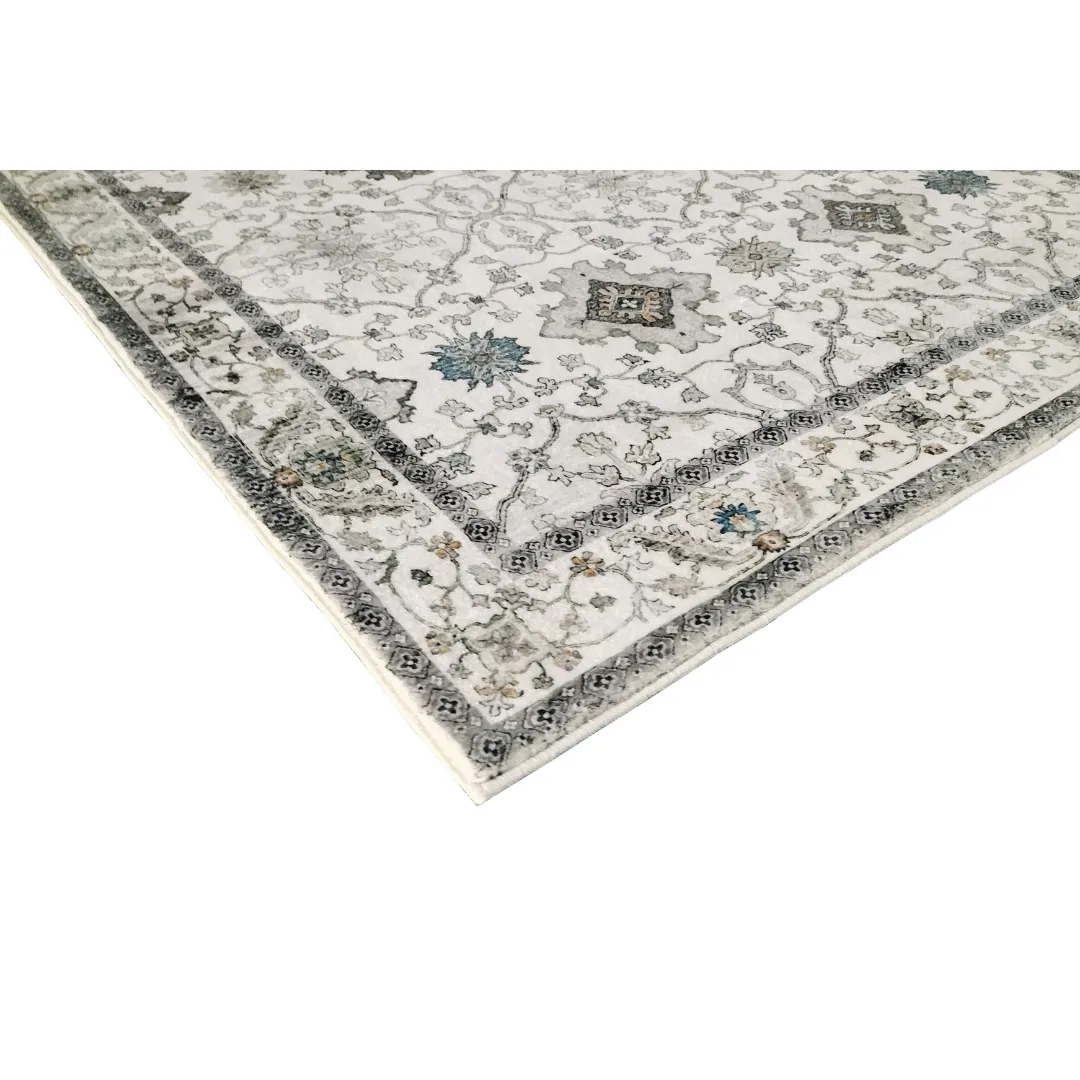 Susa Ivory Multicolour Traditional Distressed Rug