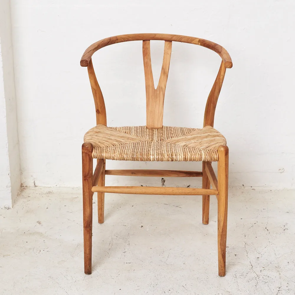 TEAK SARIN WISHNONE CHAIR, NATURAL