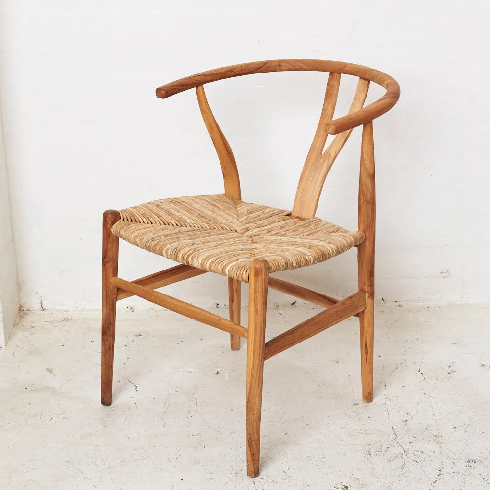 TEAK SARIN WISHNONE CHAIR, NATURAL