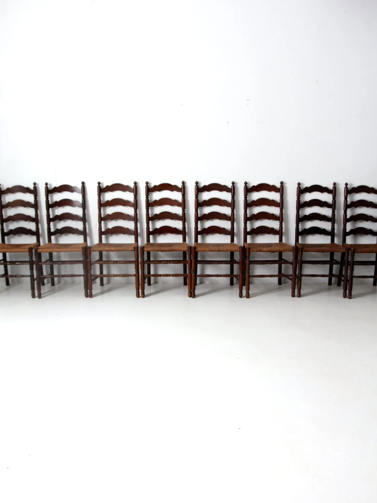 Tell City Chair rush seat dining chairs set of 8