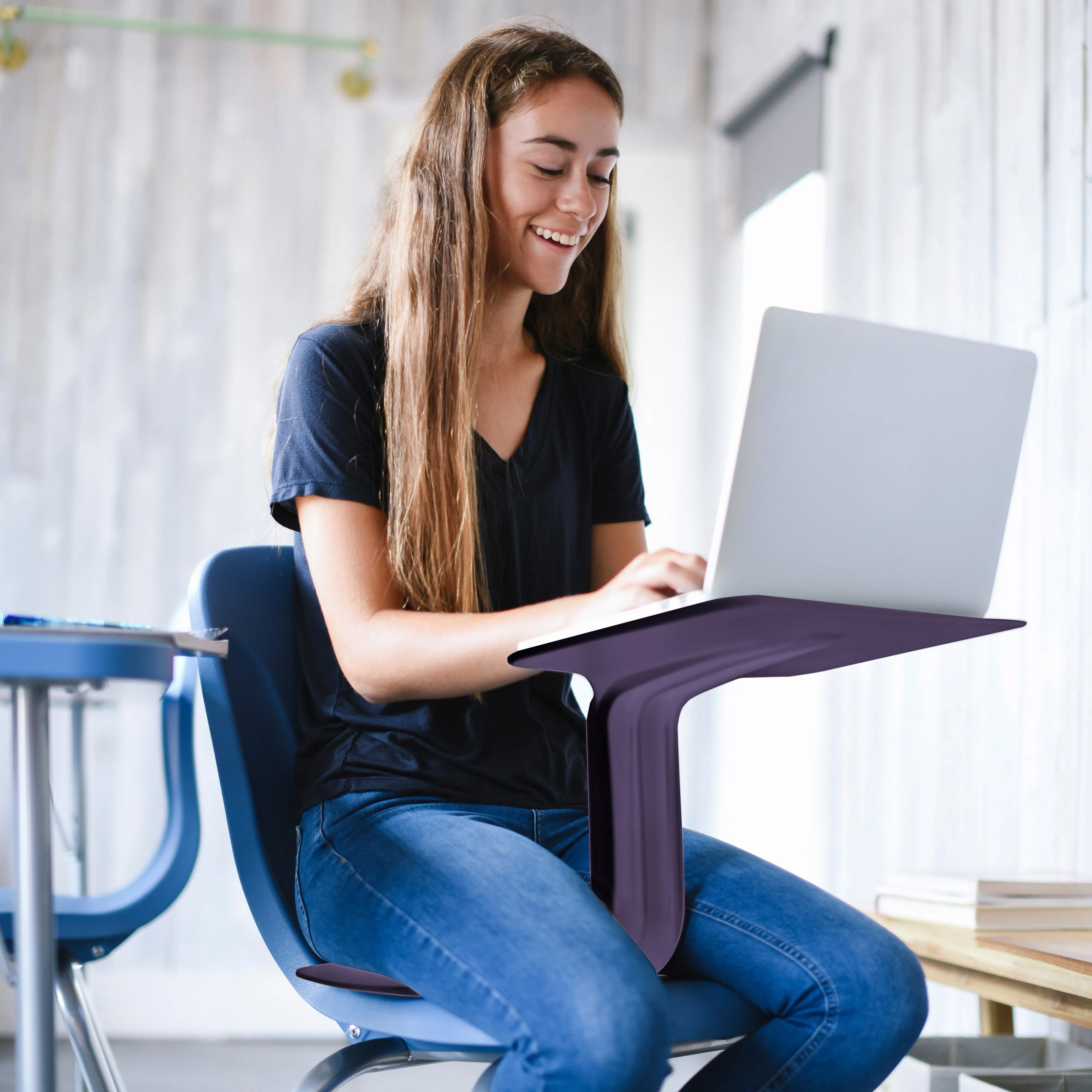 The Surf Portable Lap Desk, Kids Floor Desk, One-Piece Writing Table, Classroom Flexible Seating