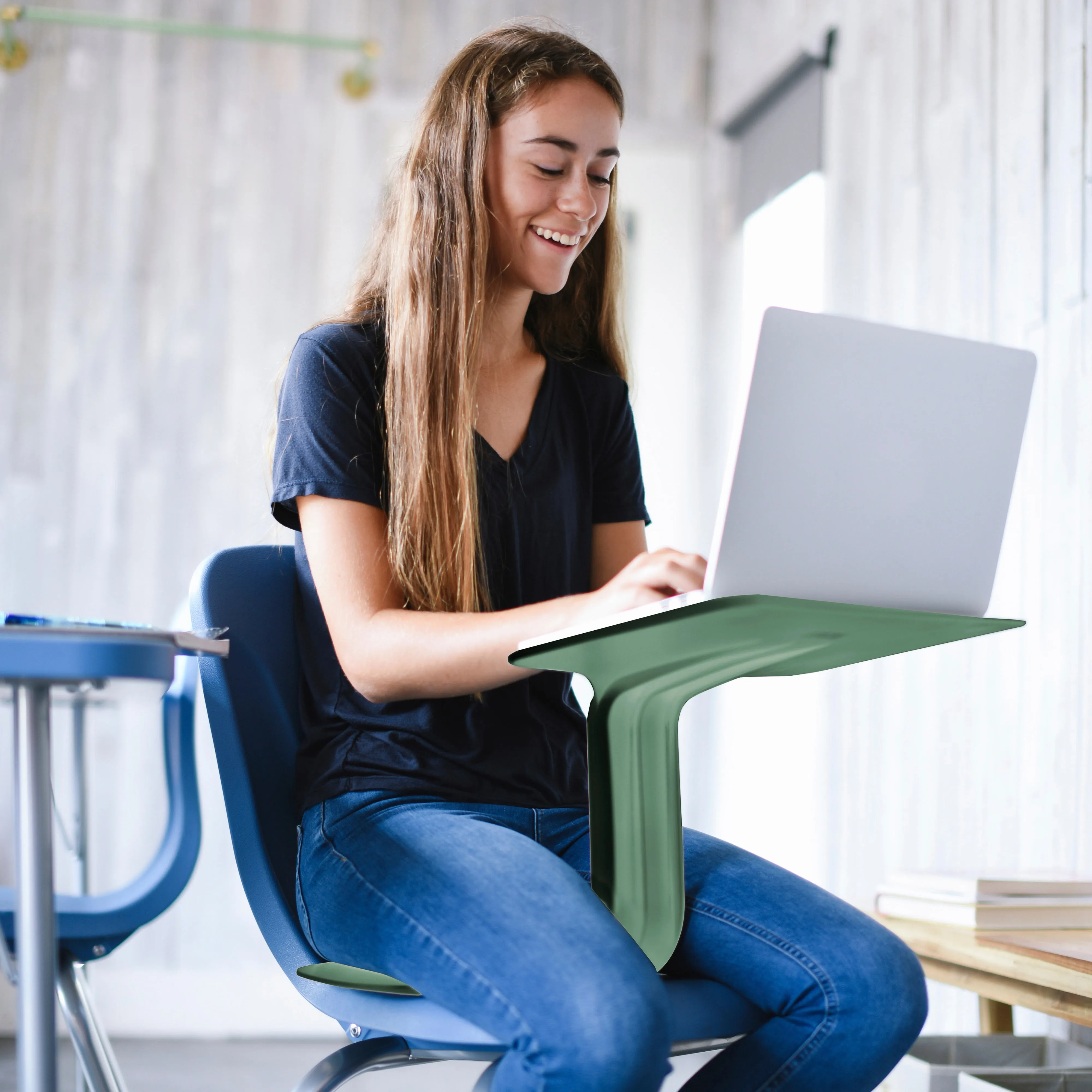 The Surf Portable Lap Desk, Kids Floor Desk, One-Piece Writing Table, Classroom Flexible Seating