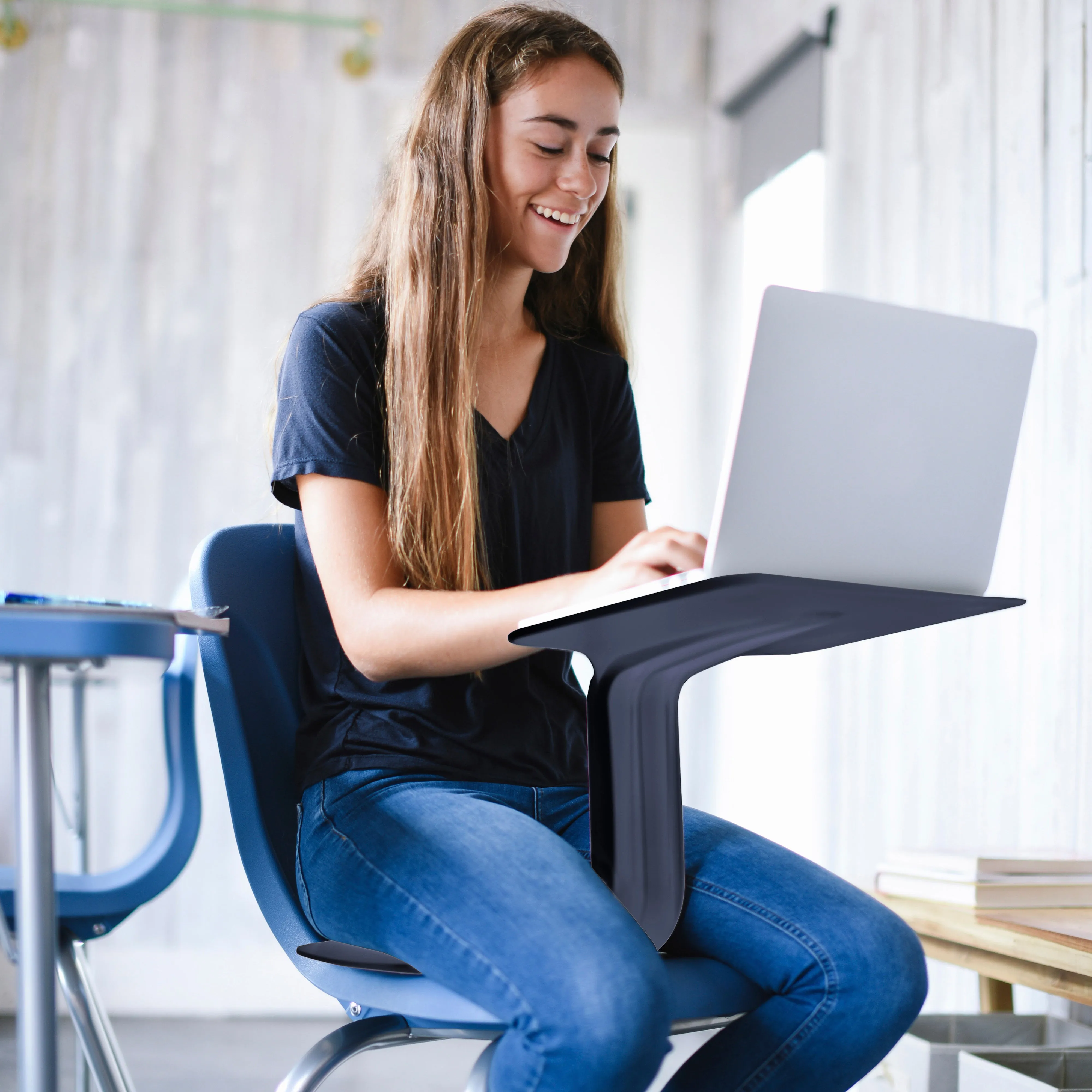 The Surf Portable Lap Desk, Kids Floor Desk, One-Piece Writing Table, Classroom Flexible Seating