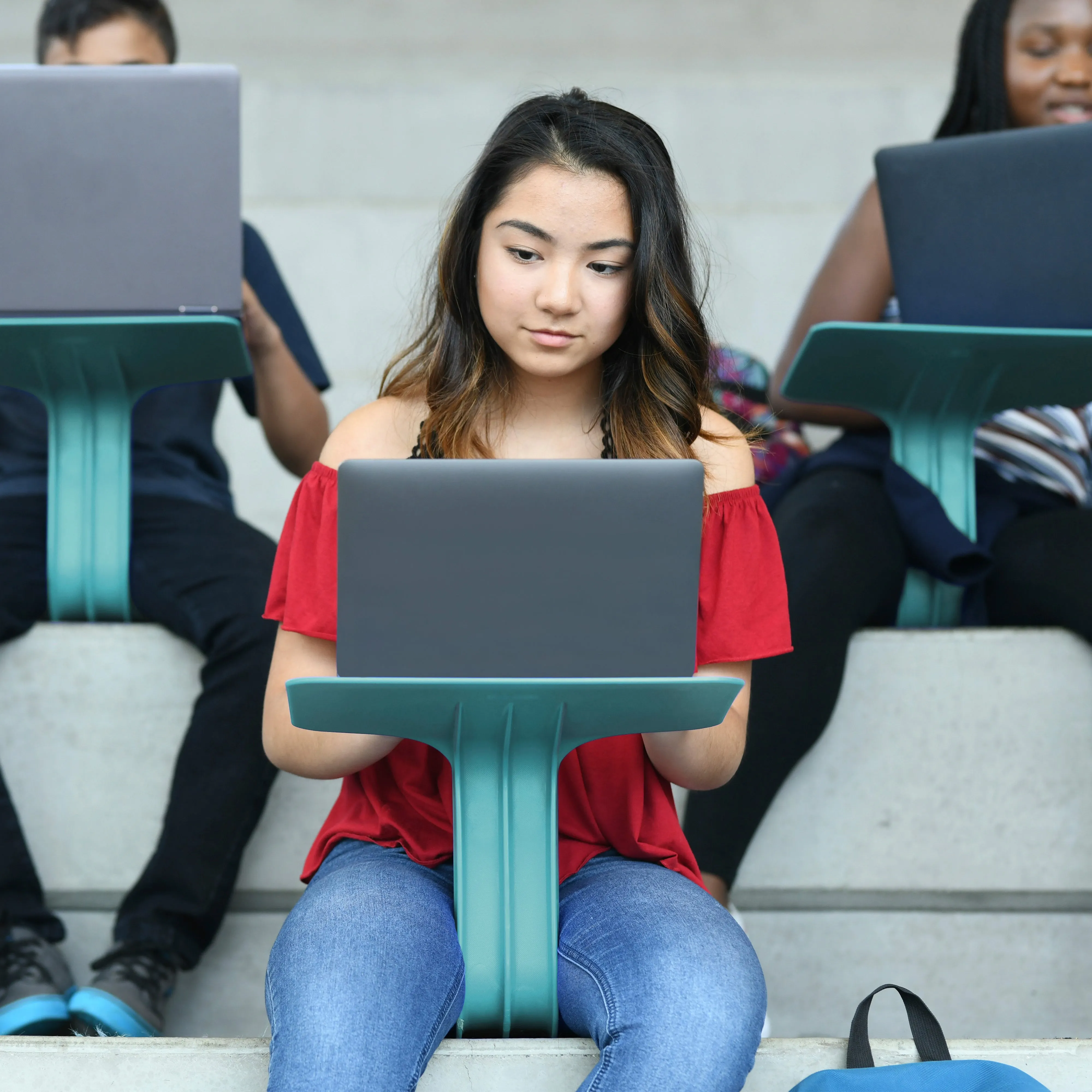 The Surf Portable Lap Desk, Kids Floor Desk, One-Piece Writing Table, Classroom Flexible Seating