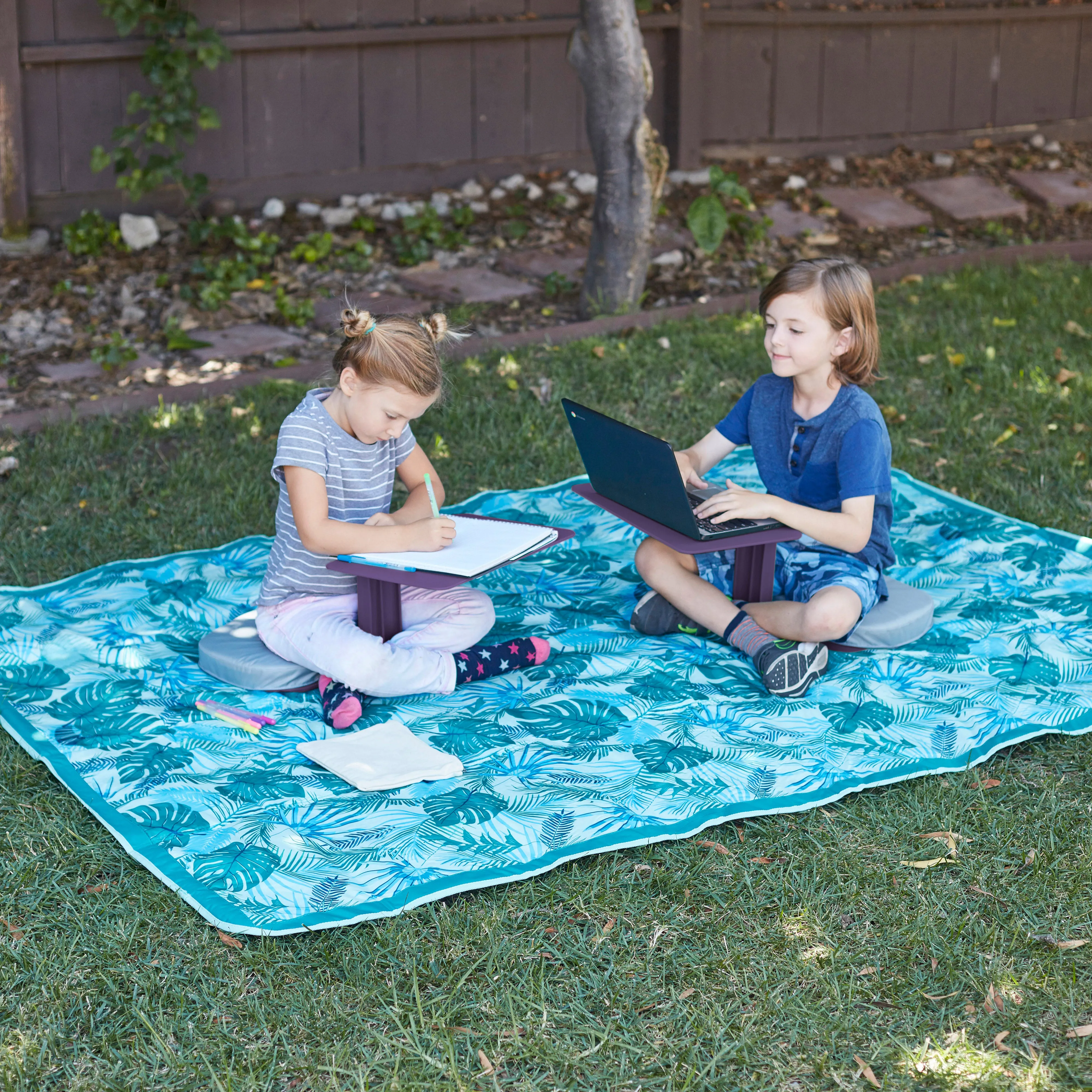 The Surf Portable Lap Desk, Kids Floor Desk, One-Piece Writing Table, Classroom Flexible Seating