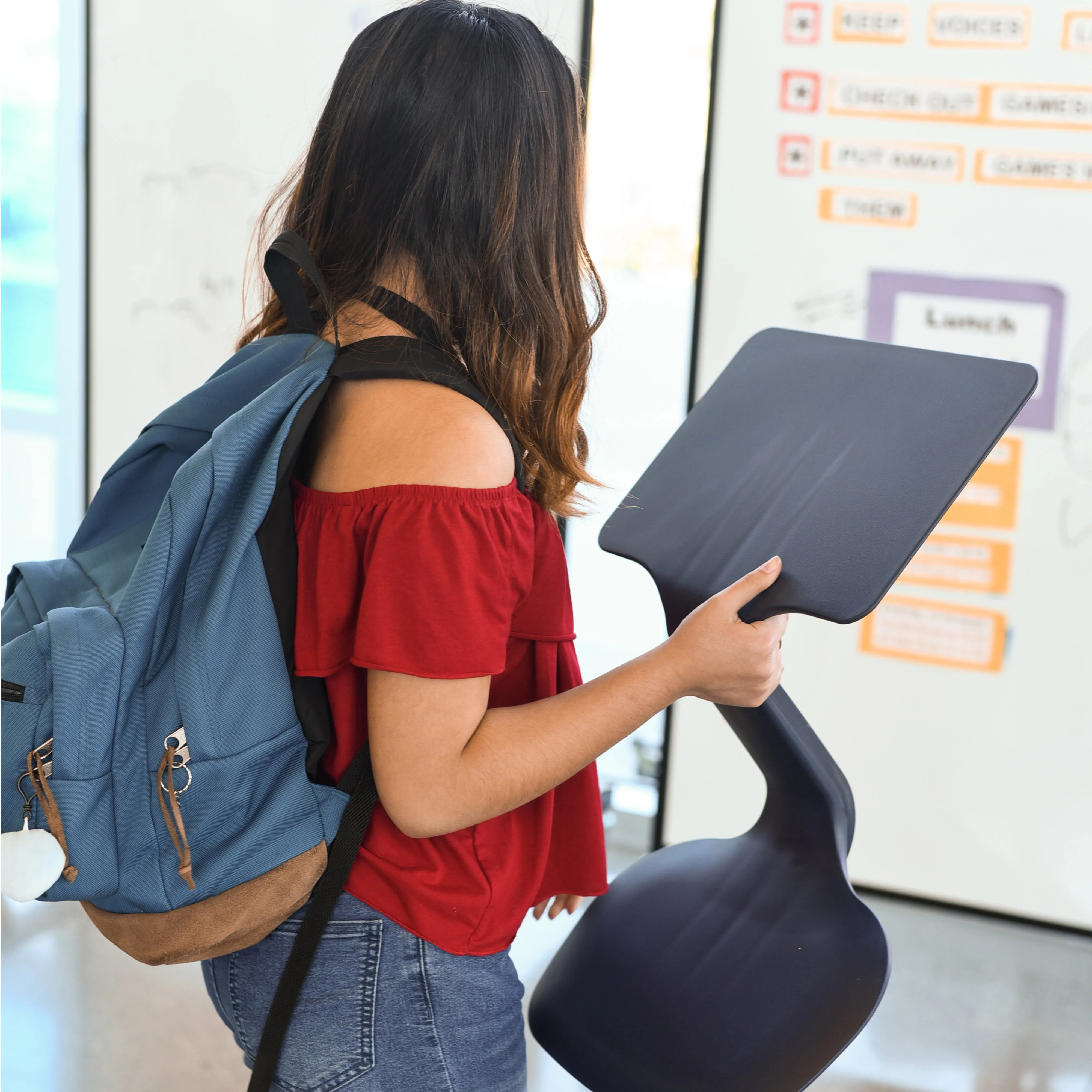 The Surf Portable Lap Desk, Kids Floor Desk, One-Piece Writing Table, Classroom Flexible Seating