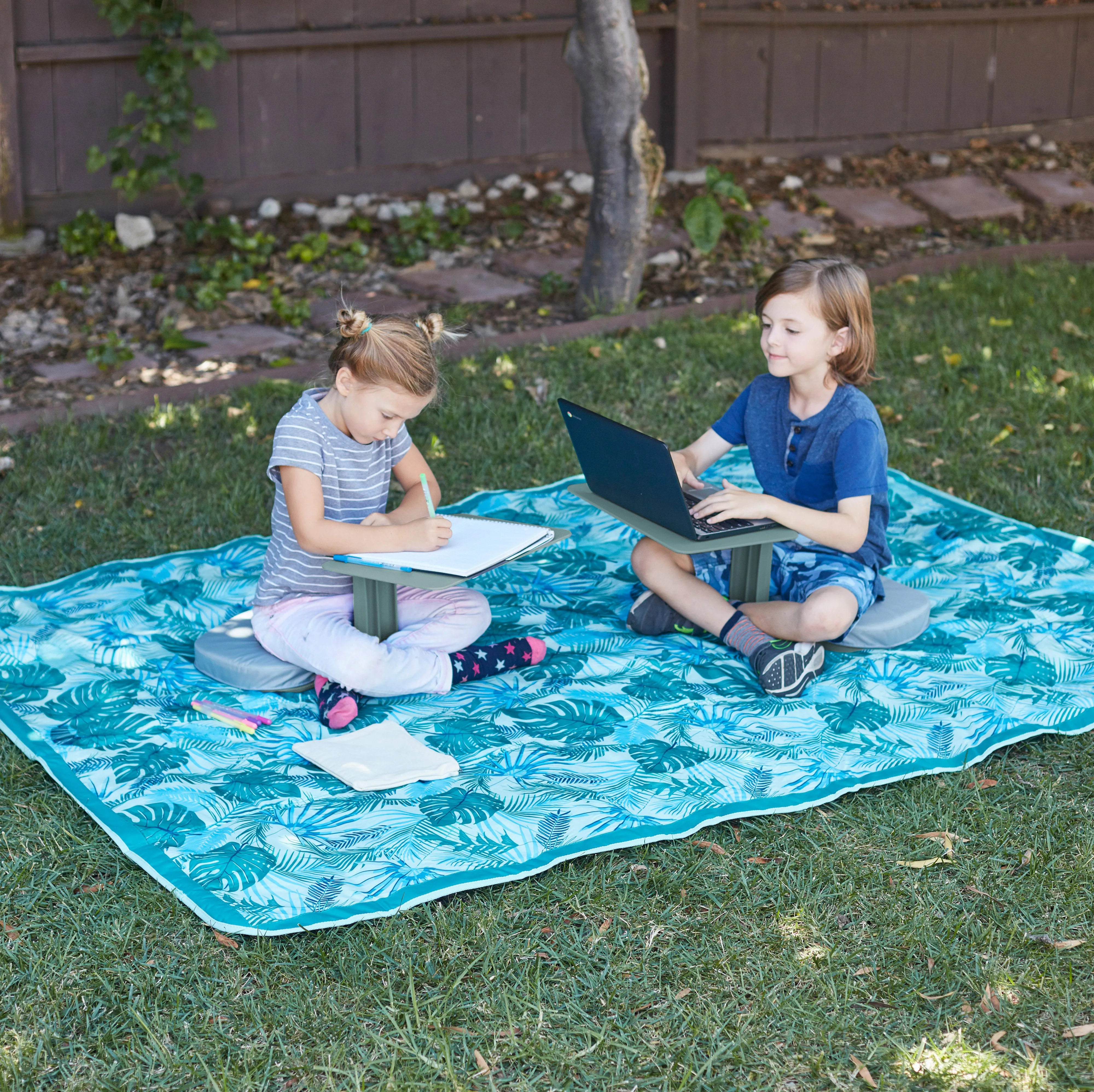 The Surf Portable Lap Desk, Kids Floor Desk, One-Piece Writing Table, Classroom Flexible Seating