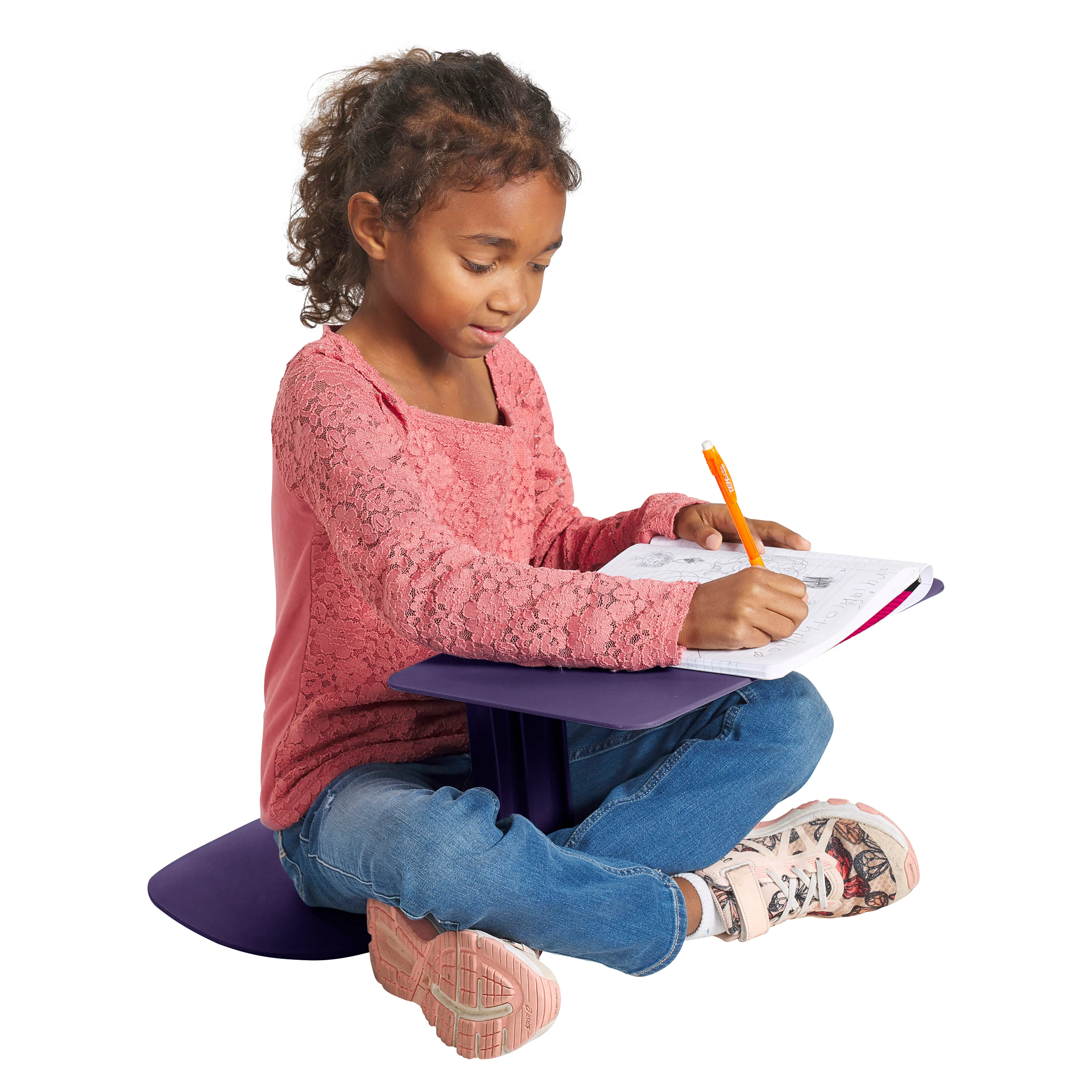 The Surf Portable Lap Desk, Kids Floor Desk, One-Piece Writing Table, Classroom Flexible Seating