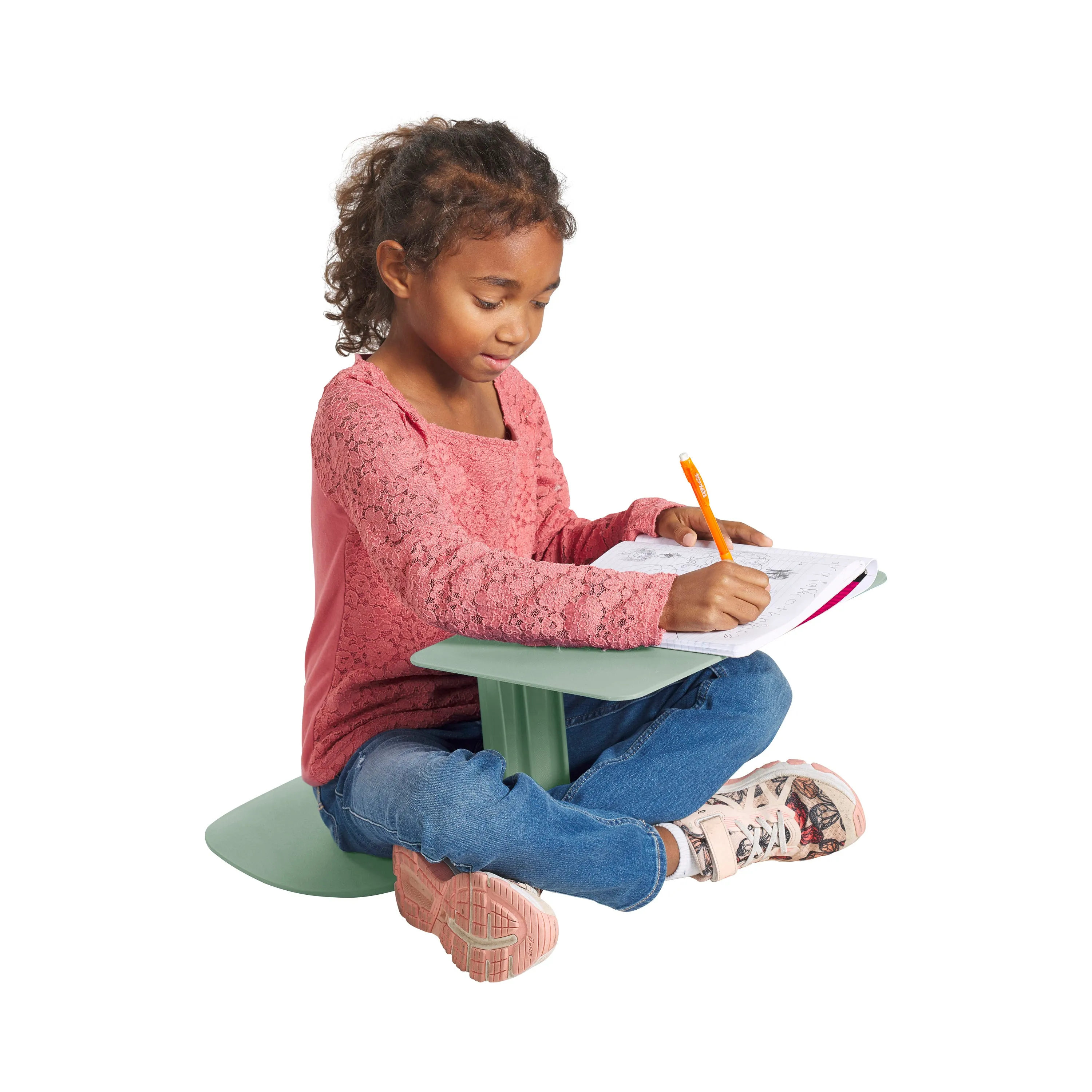 The Surf Portable Lap Desk, Kids Floor Desk, One-Piece Writing Table, Classroom Flexible Seating