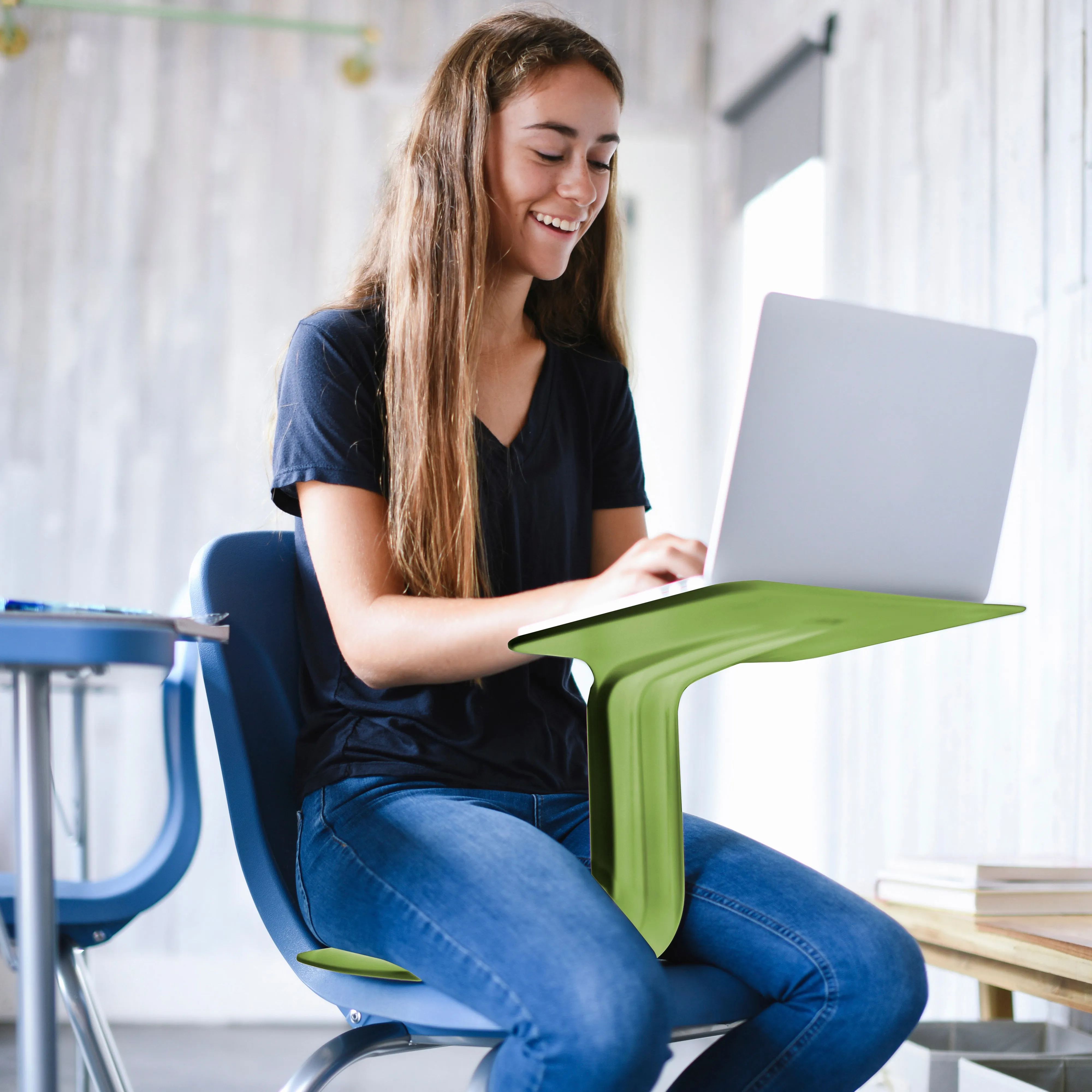 The Surf Portable Lap Desk, Kids Floor Desk, One-Piece Writing Table, Classroom Flexible Seating