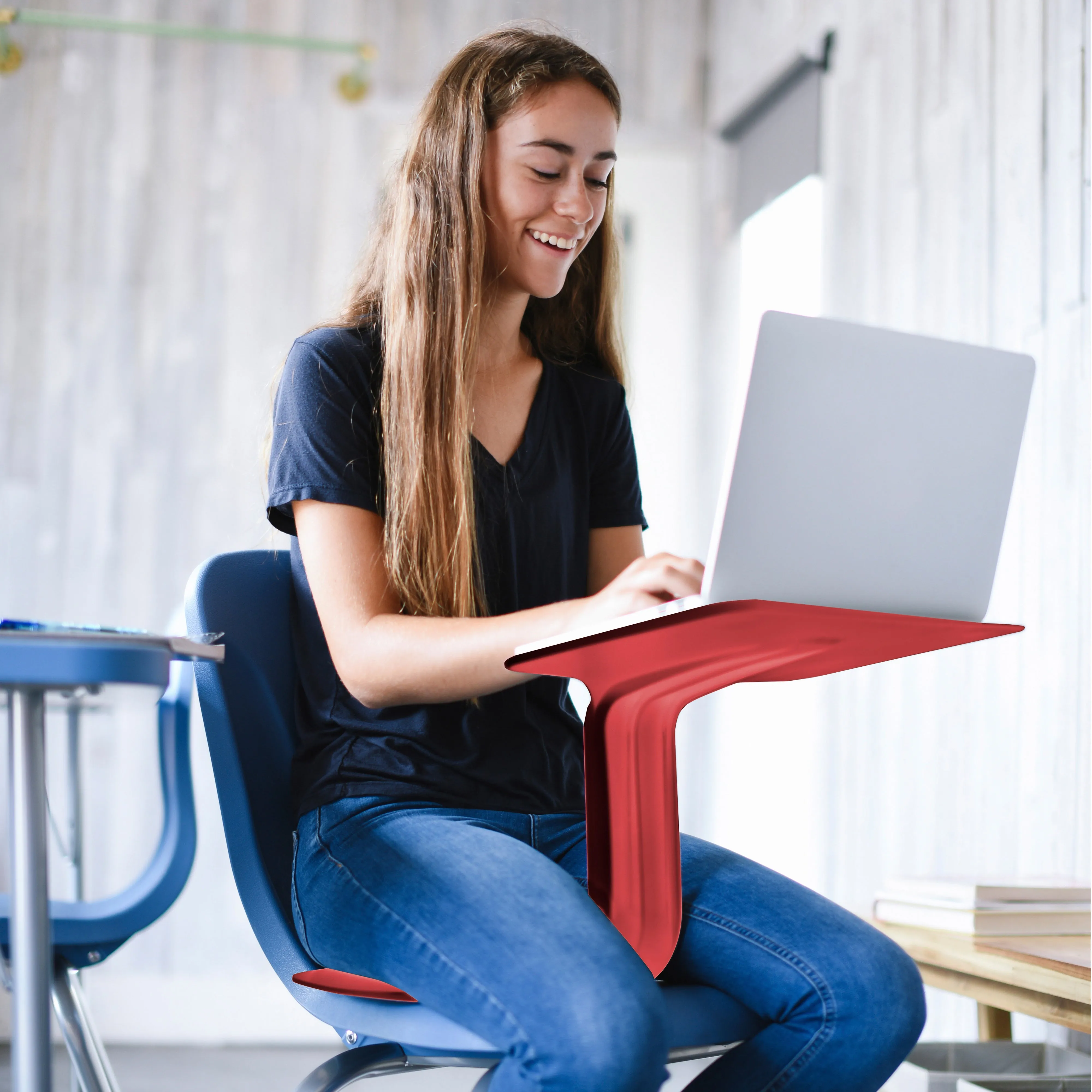 The Surf Portable Lap Desk, Kids Floor Desk, One-Piece Writing Table, Classroom Flexible Seating