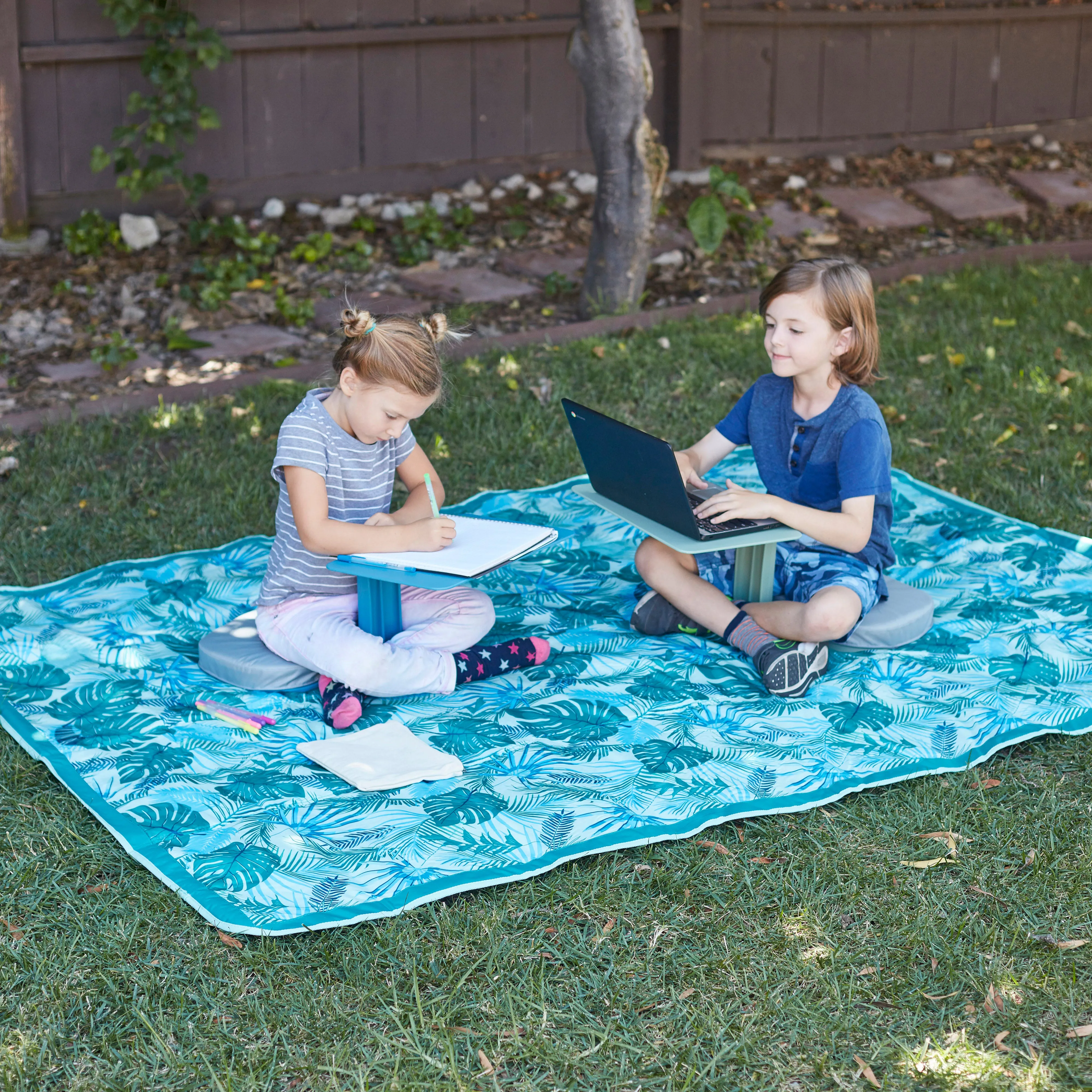 The Surf Portable Lap Desk, Kids Floor Desk, One-Piece Writing Table, Classroom Flexible Seating