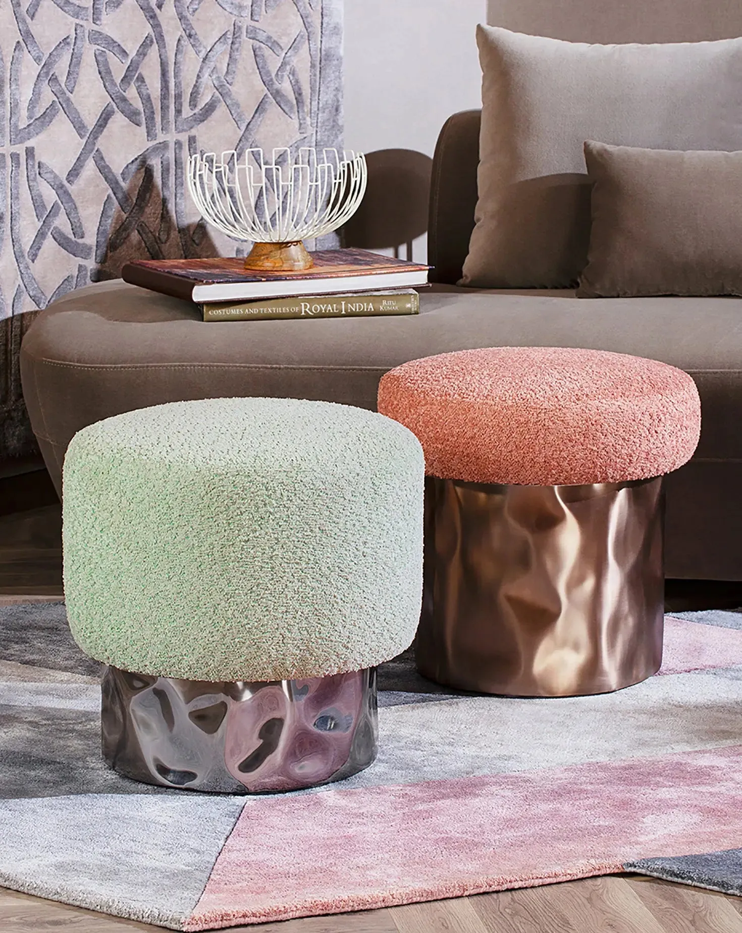 Tronco Mint Green Pouf