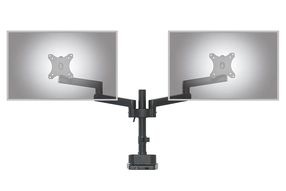 Uplifting Actiflex II Dual Static Monitor Arms and Mount