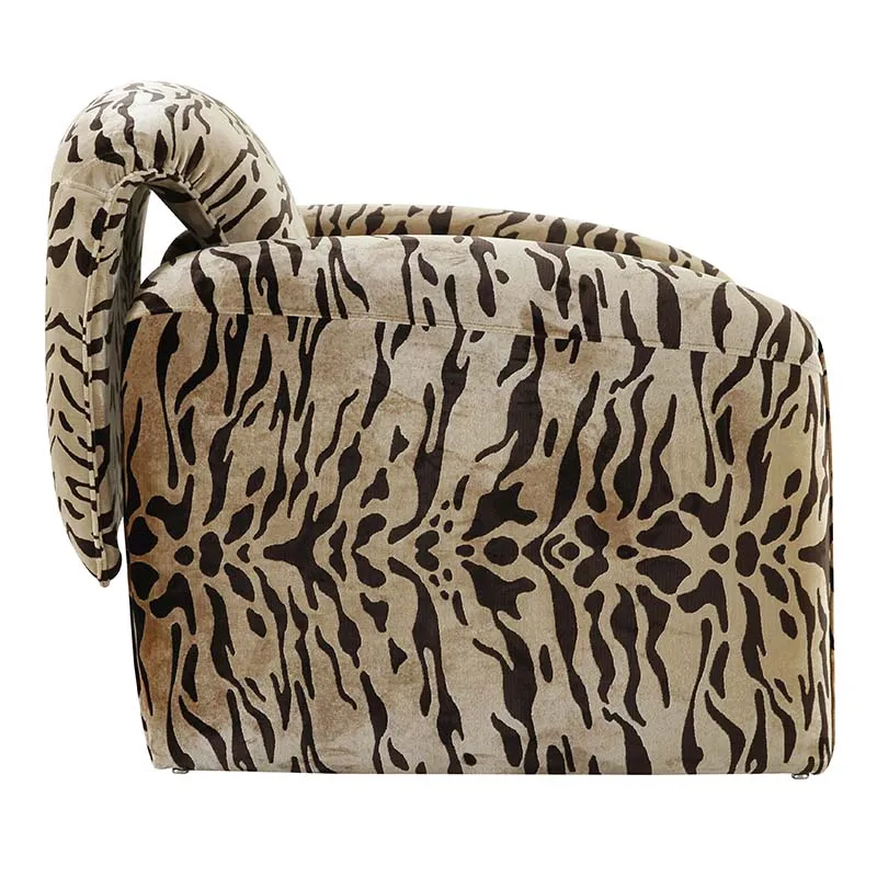 Utah Modern Animal Print Club Chair - Bold Statement Piece