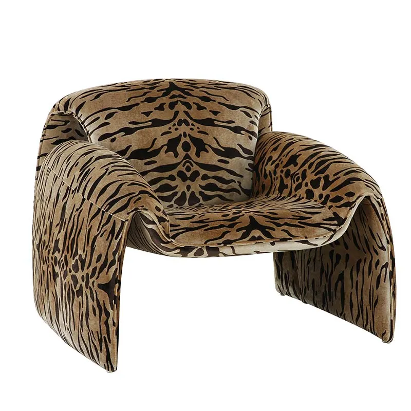 Utah Modern Animal Print Club Chair - Bold Statement Piece