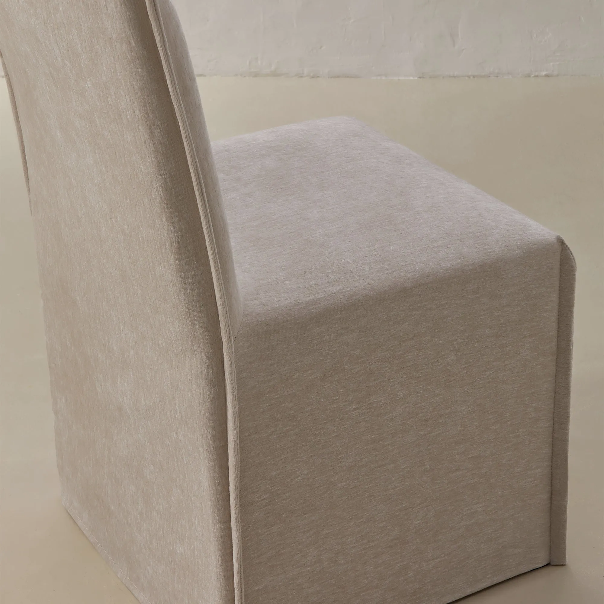 Washable Upholstered Dining Chair | 15" Back Height in Mist (Set of 2)