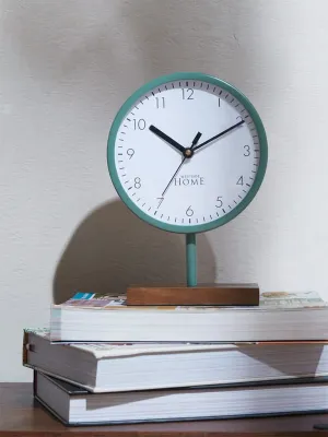 Westside Home Green Metal Clock on Stand